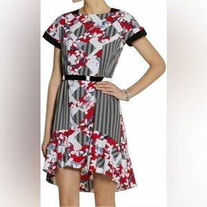 Peter Pilotto dress floral print with stripes